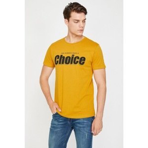 Koton Men's Yellow T-Shirt