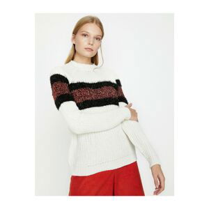 Koton Striped Knitwear Sweater