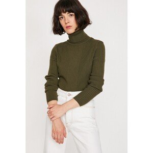 Koton Women's Green Turtleneck Sweater