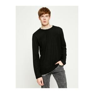 Koton Men's Black Long Sleeve Sweater