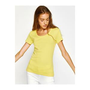 Koton Women's Yellow T-Shirt