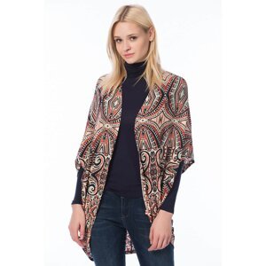 Koton Women's Ecru Graphic Printed Cardigan