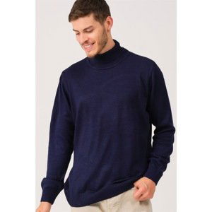 V0092 DEWBERRY MALE BATTAL OVERSIZE SWEATER-BLUE