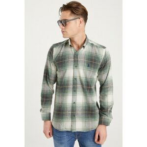 G702 DEWBERRY MEN'S SHIRT-DARK GREEN