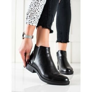 J. STAR CLASSIC BLACK ANKLE BOOTS