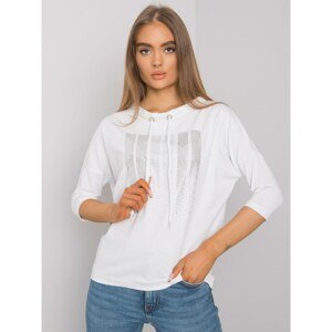 Women's white cotton blouse
