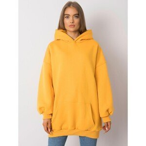 Dark yellow long hoodie
