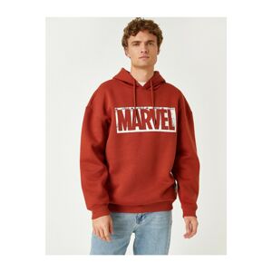 Koton Marvel Oversize Hooded Sweatshirt Licensed Printed