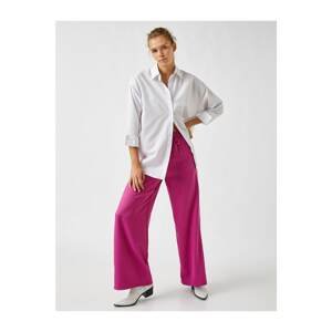Koton Wide Leg Pleated Trousers