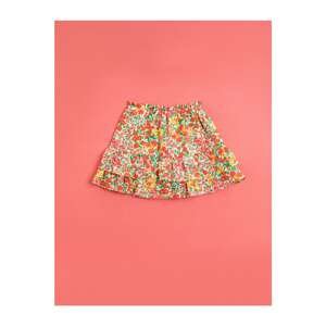 Koton Floral Skirt Layered Cotton