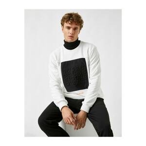 Koton Embossed Printed Sweatshirt