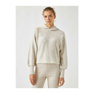 Koton Hooded Long Sleeve Knitwear Sweater