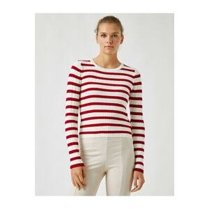 Koton Striped Basic Knitwear Sweater