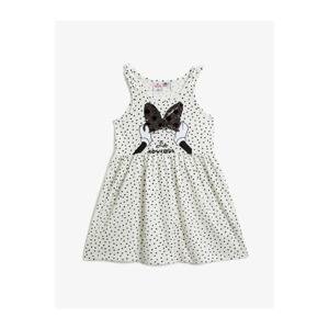 Koton Minnie Mouse Dress Licensed Sequin Cotton