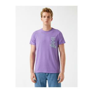Koton T-Shirt - Purple - Regular