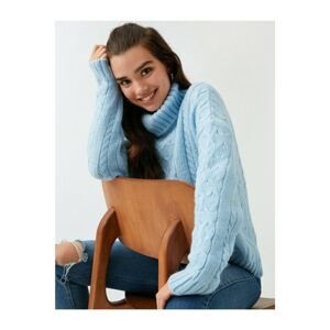 Koton Turtleneck Long Sleeve Knitted Sweater