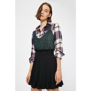 Koton Skirtly Yours Styled By Melis Agazat - Pleated Mini Skirt