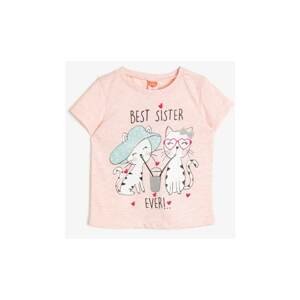 Koton Baby Girl Pink Printed T-Shirt