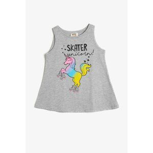 Koton Girl's Gray Printed Athlete