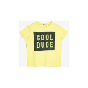 Koton Boy's Yellow Printed T-Shirt
