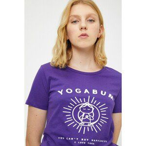 Koton Women's Purple T-Shirt