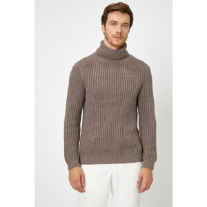 Koton Men's Brown Sweater