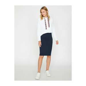 Koton Skirt - Navy blue - Midi