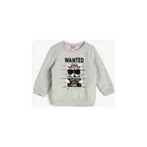 Koton Gray Baby Printed Sweatshirt