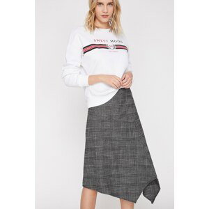 Koton Women's Gray Check Skirt