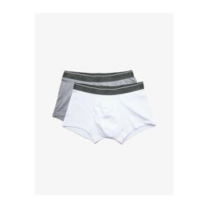 Koton Men's Gray 2-pack Boxer