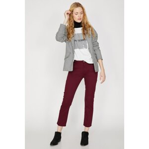 Koton Women's Claret Red Pants