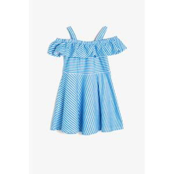 Koton Blue Girl Striped Dress