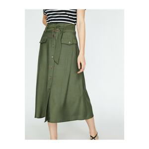 Koton Skirt - Green - Midi