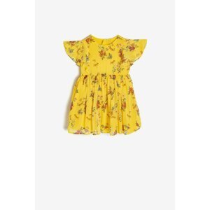 Koton Yellow Kids Floral Dress