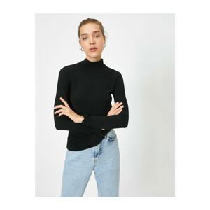 Koton Women's Black Turtleneck Sweater