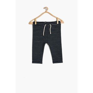 Koton Navy Blue Baby Boy Striped Sweatpants