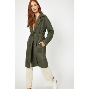 Koton Women's Green Trench Coat