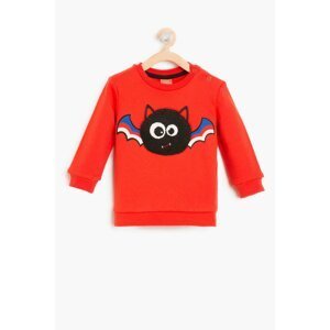 Koton Red Baby Boy Printed Sweatshirt