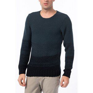 Koton Men's Blue Patterned Sweater