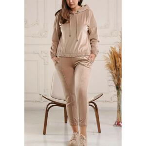 Z9999 DEWBERRY WOMEN'S TRACKSUIT-BEIGE