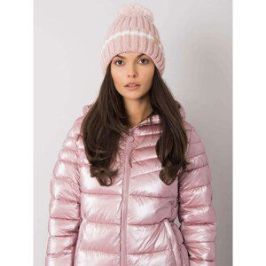 Lady's warm beanie in light pink