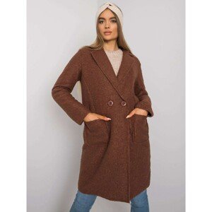 OH BELLA Brown coat with pockets