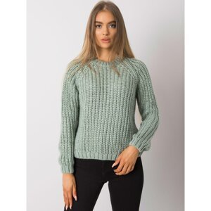 RUE PARIS Pistachio knitted sweater