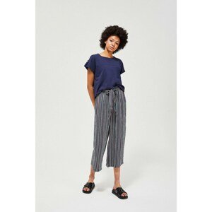 Striped culottes trousers