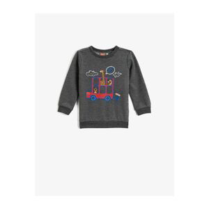 Koton Animal Printed Sweatshirt Cotton