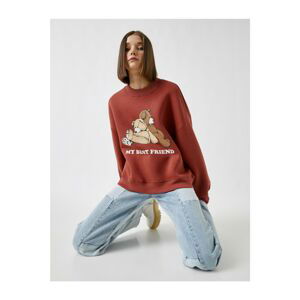 Koton Long Sleeve Printed Sweatshirt