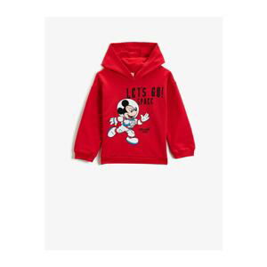 Koton Mickey Mouse Licensed Cotton Printed Hoodie Sweatshirt