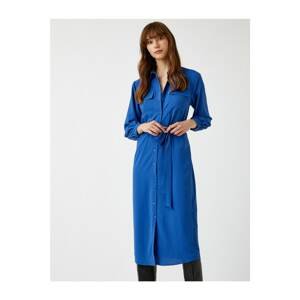 Koton Shirt Dress Front Tied Buttoned