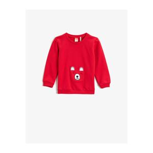 Koton Embroidered Sweatshirt Cotton