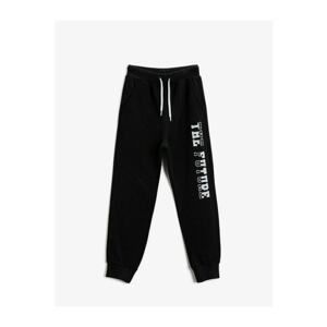 Koton Printed Sweatpants Tie Waist